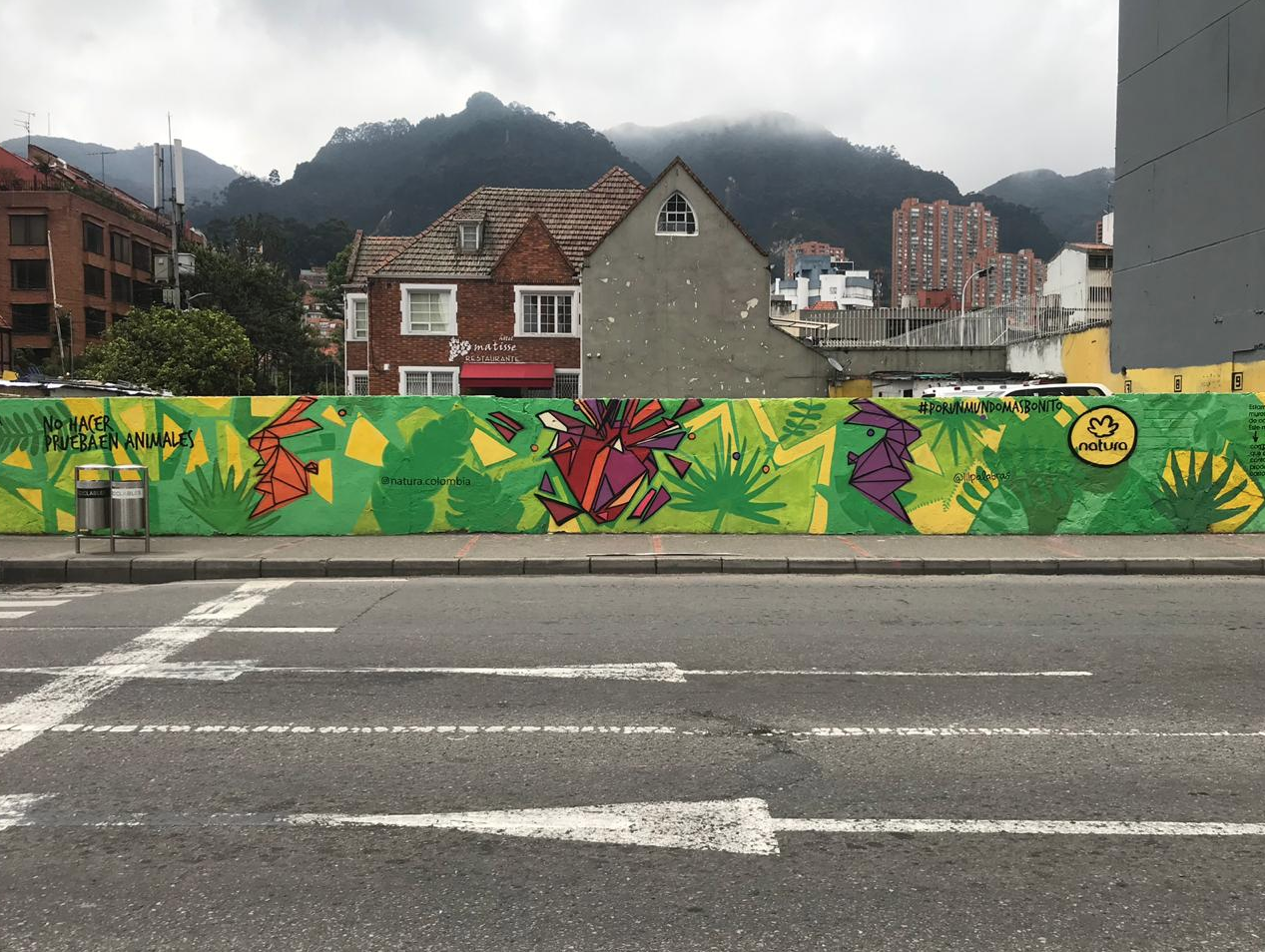 murales con pintura fotocatalítica, pintura que absorbe co2 murales urbanos bambu sustentable murales ecologicos NATURA COLOMBIA1