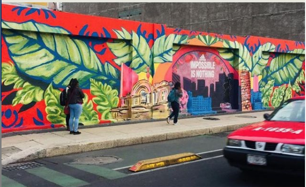 adidas murales con pintura fotocatalítica, pintura que absorbe co2