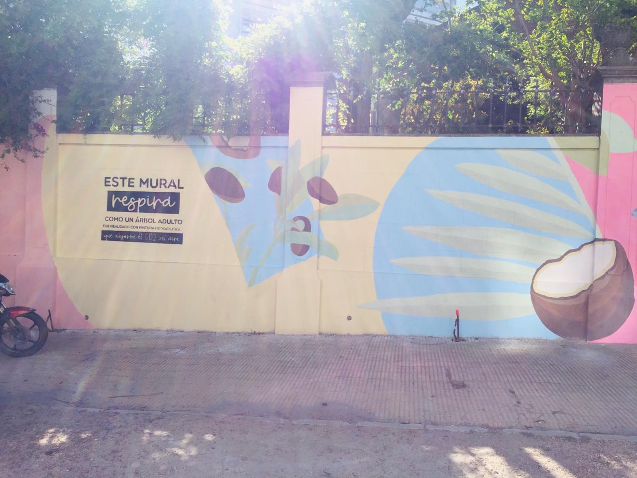 murales con pintura fotocatalítica, pintura que absorbe co2 murales urbanos 4
